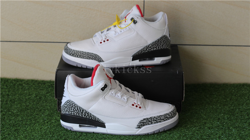 Authentic Air Jordan III 3s Retro 88s White Cement